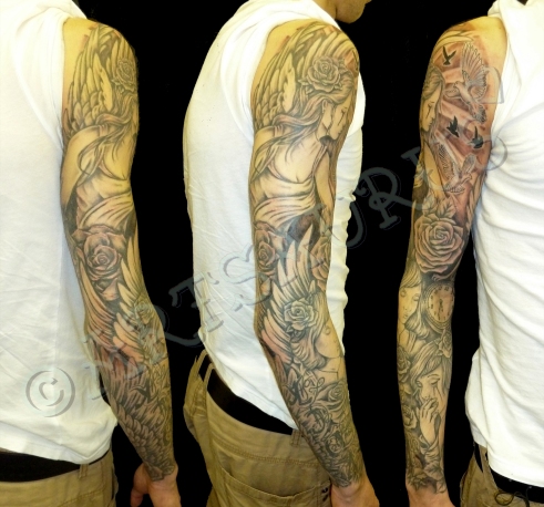pocket watch Roses shaded Tattoo Wings posted in Art Tattoo